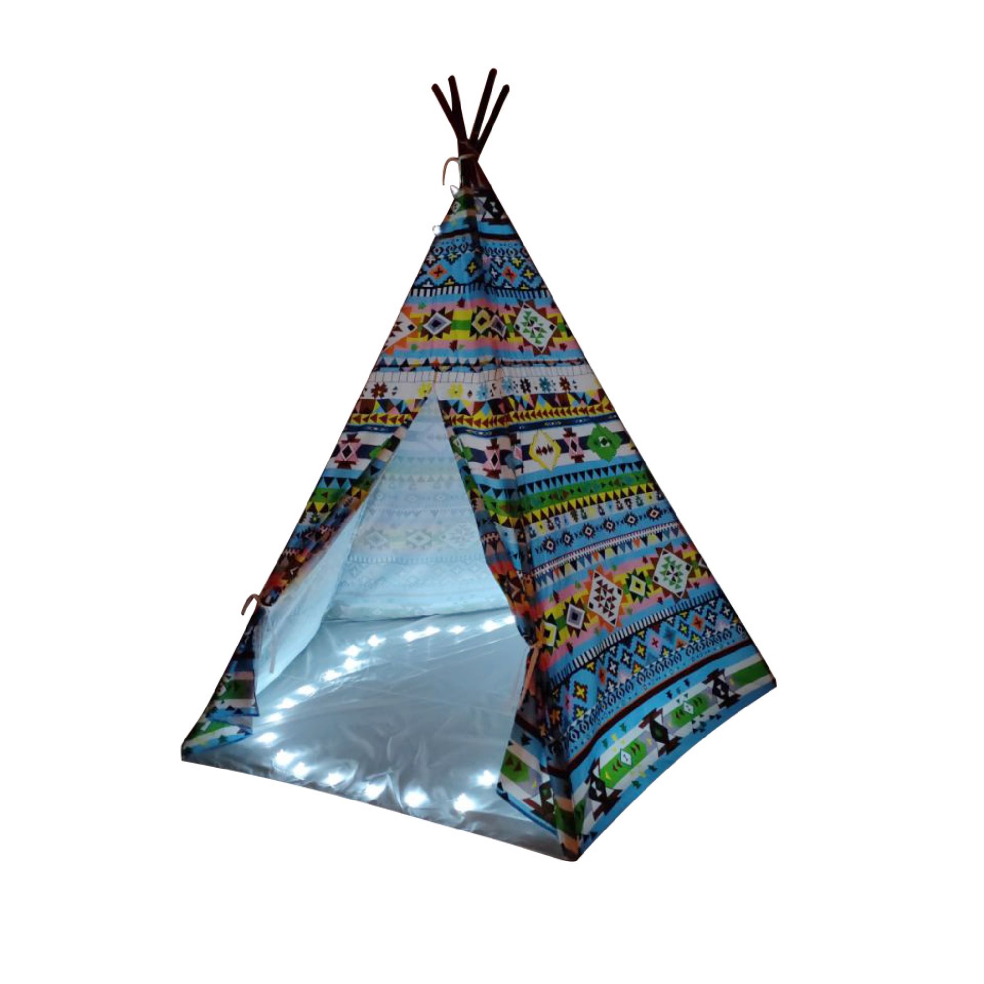 Large Blue Tibet Teepee, Kid Teepee Tent, Eenfant Steegic Foldable