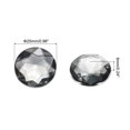 thumbnail image 2 of Flat Back Round Acrylic Rhinestones,25mm Grey Flatback Crystal Rhinestones for Crafts Decoration 25Pcs, 2 of 7