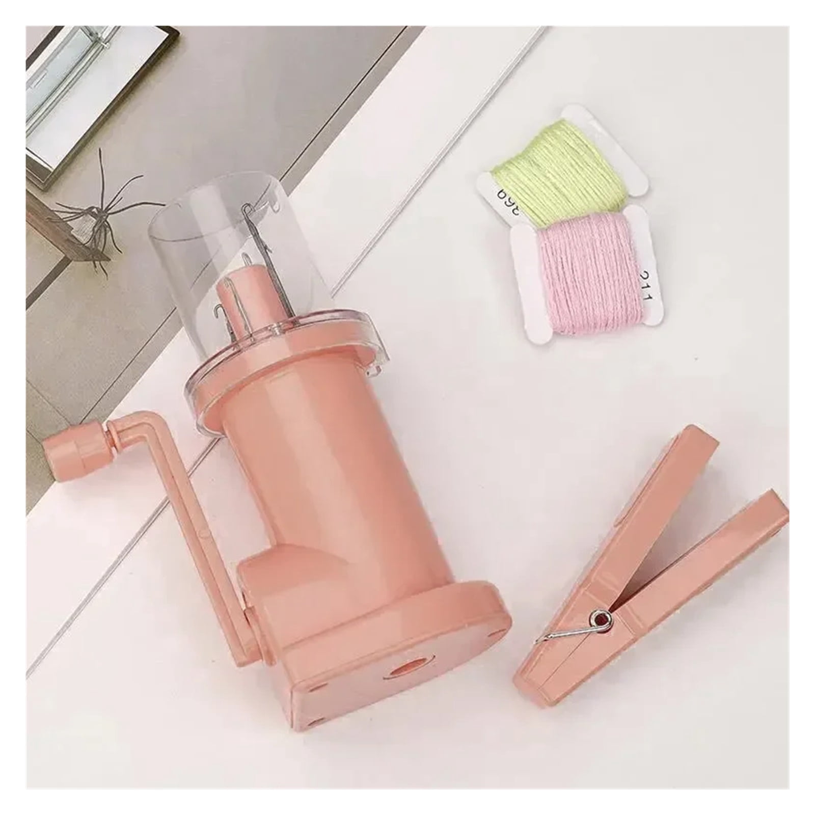 Hand Cranked Knitting Machine Semi-Automatic Rope Knitter Portable Hand-Operated Weaver ,Efficiently Make Yarn Cake