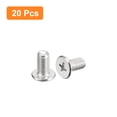 thumbnail image 3 of Unique Bargains M5x0.8x10mm Lot de 20 Vis à Tête Ronde Plate en Métal pour Machine à Visser, 3 of 5