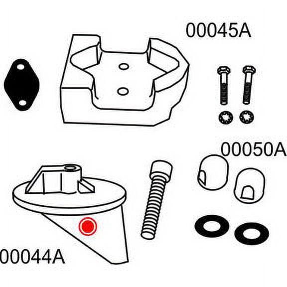 Zinc Anode Kit For Mercruiser Alpha 1 Gen 1 Zinc Anode Kit