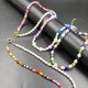 thumbnail image 5 of 4 Pieces Women Bohemian Necklaces Seed Bead Necklaces Acrylic Beaded Choker, 5 of 5