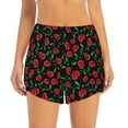 thumbnail image 2 of Gukieu Cherry Print Women's Sports Shorts with Drawstring Elastic Waistband for Running, Yoga, Fitness-Large, 2 of 7