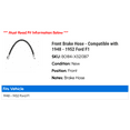 thumbnail image 2 of Front Brake Hose - Compatible with 1948 - 1952 Ford F1 1949 1950 1951, 2 of 2