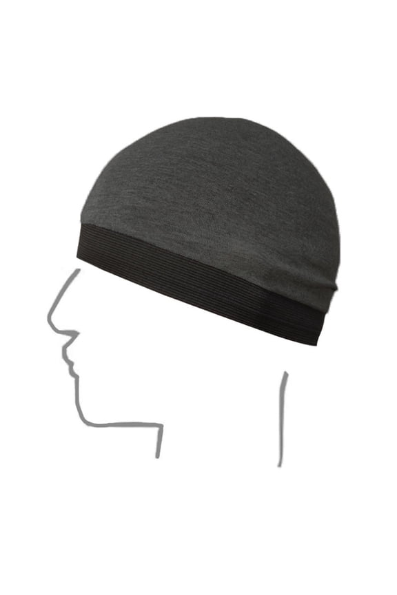 Beanies Hats Men Adult Headband Breathable Base Wig Cap Dome Cap Wide Edge Elastic Shaping Round Hat Summer Sweat Wicking Beanie Cap Wool Beanie Winter Hats for Women Dark Gray