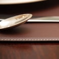 thumbnail image 1 of Dacasso Set de Table Rectangulaire en Similicuir Marron, 17 Pouces par 12 Pouces, 1 of 2