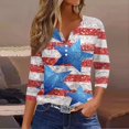 thumbnail image 2 of ASDFVBKG 250th Anniversary Usa Sweatshirt for Women American Flag 1776 Tees 4th Of July Flag Patriotic Shirts for Women Red 3XL, 2 of 5