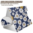 thumbnail image 2 of FORMRS A4 Clipboard Folder with Pen Holder Horizontal Foldable School Office Binder, Retro Daisy Pattern, 2 of 9