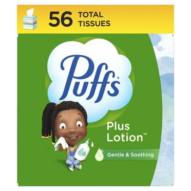 Puffs Plus Lotion Facial Tissue, 18 Cubes, 56 Tissues Per Box