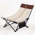 thumbnail image 1 of Chaise de Plage, Chaises de Camping Pliantes Portatives Multifonctions avec Dossier Inclinable pour Camping, Patio, Extérieur, 1 of 7