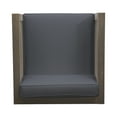 thumbnail image 6 of Noble House Oana Outdoor Acacia Wood Club Chair in Gray and Dark Gray, 6 of 11