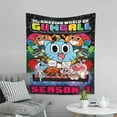 thumbnail image 2 of Amazing World of Gumball Wall Tapestry Cartoon Poster Wall Hanging Tapestry for College Dorm Living Room Bedroom Decoration 60x51 Inch, 2 of 7