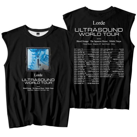 Lorde Ultrasound World Tour 2025 Merch Tank Tops Sleeveless Sport Vest Women Men Outdoor Sportwear