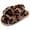 Brown Leopard, variant on Ginisom Girls Fuzzy Slippers Kids Furry Open Toe Slippers Slides for Girls Fluffy House Slippers with Elastic Band