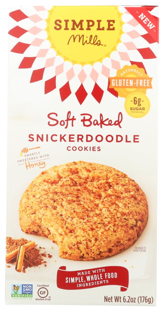 SIMPLE MILLS Soft Baked Snickerdoodle Cookies, 6.2 oz