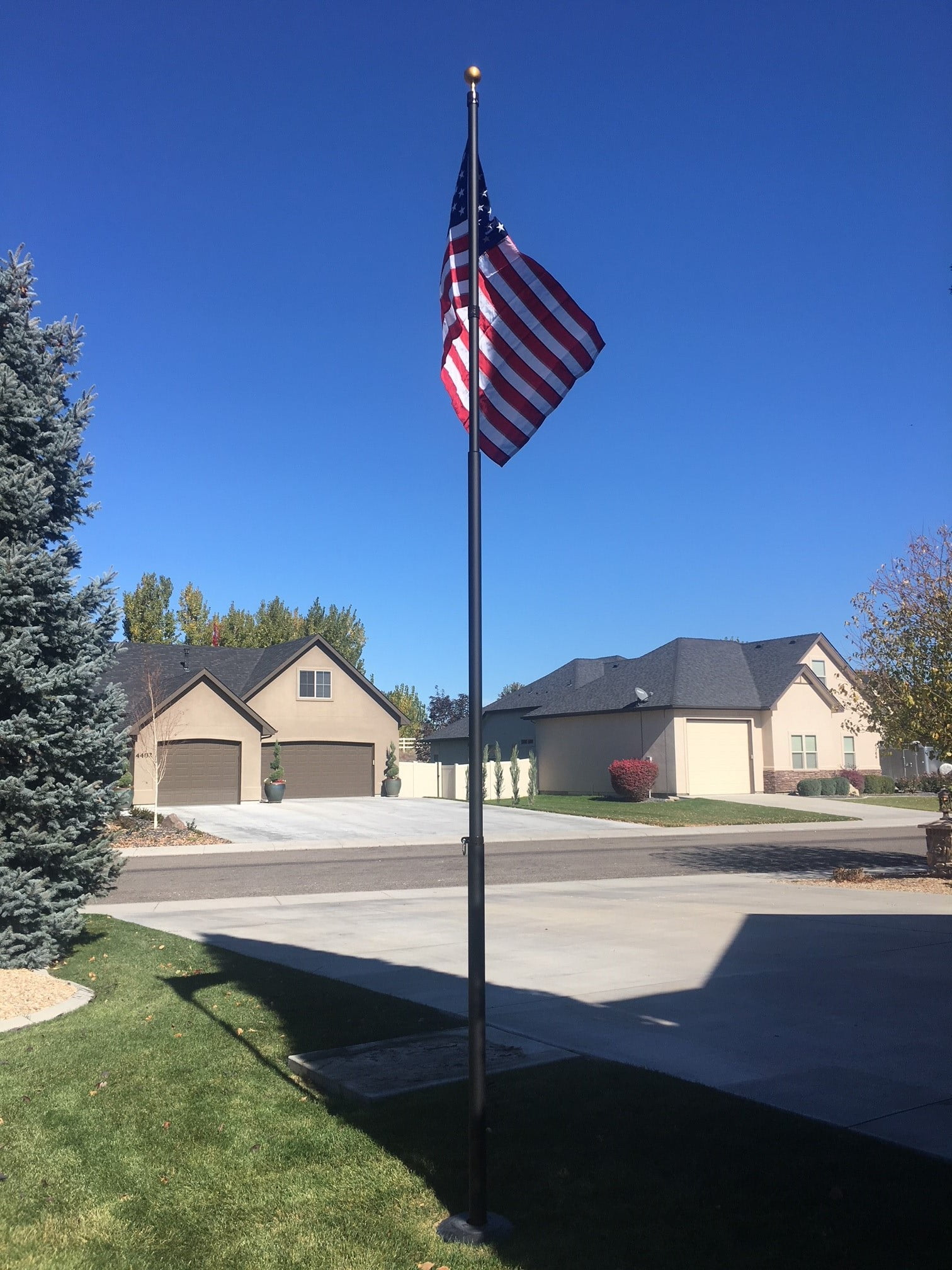 Titan Telescoping Flagpole Kit 15' Bronze/Black