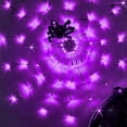 thumbnail image 3 of Solar Giant Spider Web Lights Solar Halloween Lights Decorations Outdoor 40inch Lighted Spider Web Light up Withgiant Spiders for Yard House Decor, 3 of 8