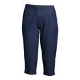 thumbnail image 3 of Time and Tru Women's Woven Pull On Capris, 3 of 6