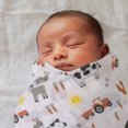 thumbnail image 2 of Parent's Choice Muslin Swaddle 3-Pack, 100% Cotton, Farm Animals, 2 of 8