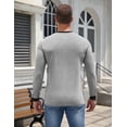 thumbnail image 6 of COOFANDY Men's Long-Sleeve Henley Shirt, Casual Button Down Cotton T-Shirt, Basic Crew Neck Top for Daily Wear, 6 of 7