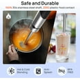 thumbnail image 4 of 10-in-1 Immersion Blender Handheld  1100W with Stainless Steel Shaft,  Control, 800ml Beaker, Chopper & Attachments for Smoothies Soups, 4 of 11