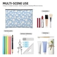 thumbnail image 3 of Rocae Daisies Flowers for Cosmetic Bags for Women Paper Reusable Cosmetic Bag Travel Toiletry Organizer Capacity Multipurpose Zipper Pouch, 3 of 8