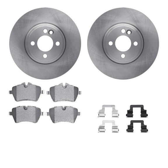 Dynamic Friction Company Front Brake Rotors with 5000 Advanced Brake Pads includes Hardware 6512-32052