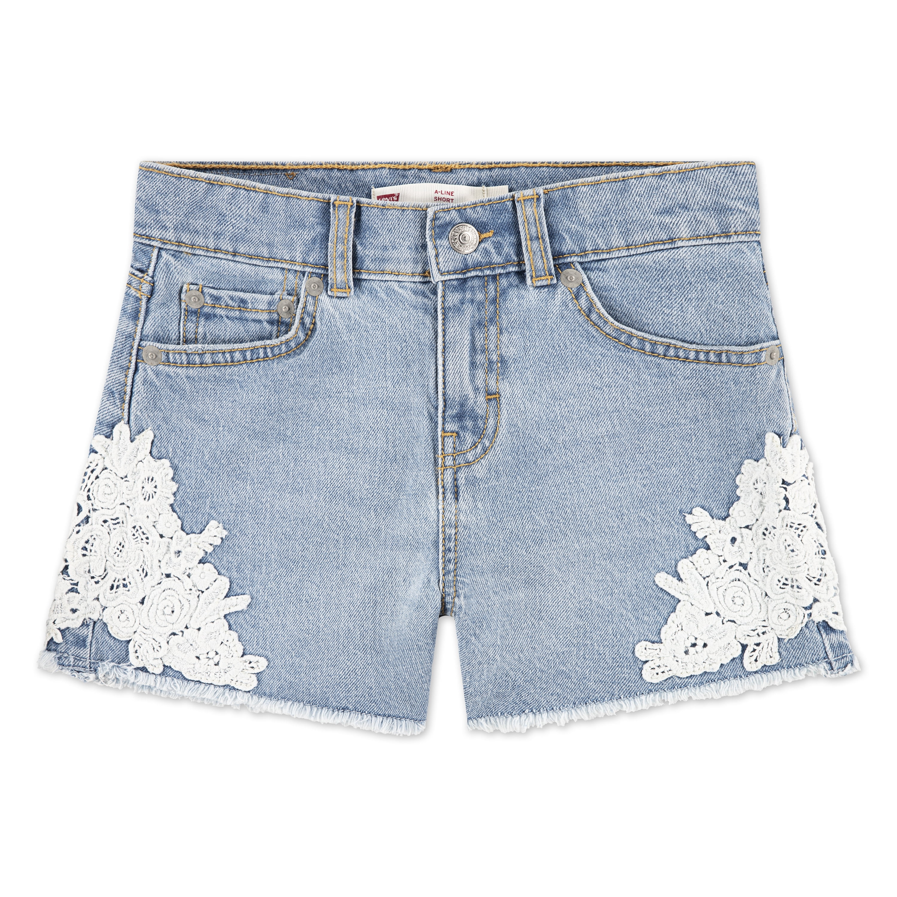Levi Girls Printed A-Line Shorts, Sizes 4-16
