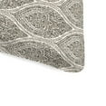 thumbnail image 2 of Jordan Manufacturing 74" x 22" Andorra Umber Brown Damask Rectangular Outdoor Chaise Lounge Cushion with Ties, 2 of 10