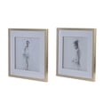 thumbnail image 2 of A&B Home Ballet Dancer Framed Wall Arts - Set of 2 - White/Silver, 2 of 4