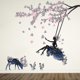 thumbnail image 5 of Girl On Swing And Moose Silhouette Wall Sticker With Pink Butterfly Wall Sticker, 5 of 5