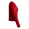thumbnail image 3 of Sueter George para Mujer, con Cuello Redondo, Textura Neppy Rojo Talla M, 3 of 4