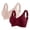 2 PCS-Khaki/Wine, variant on Ahdbta 3 Pack Women's Push Up Adjustable Wireless Bra Ribbed Seamless Full Support Sports Bras Cozy Breathable Bralettes