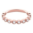 thumbnail image 2 of Aonejewelry 0.50 Carat Diamond Milgrained Wedding Band In 14K Rose Gold, 2 of 4
