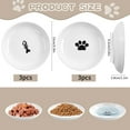 thumbnail image 2 of 6 Pack Cat Food Bowl, Ceramic Cat Bowls, Anti Whisker Fatigue Cats Bowl Set, 5.5 inches Shallow Wide Kitten Plates for Food and Water, 2 of 9