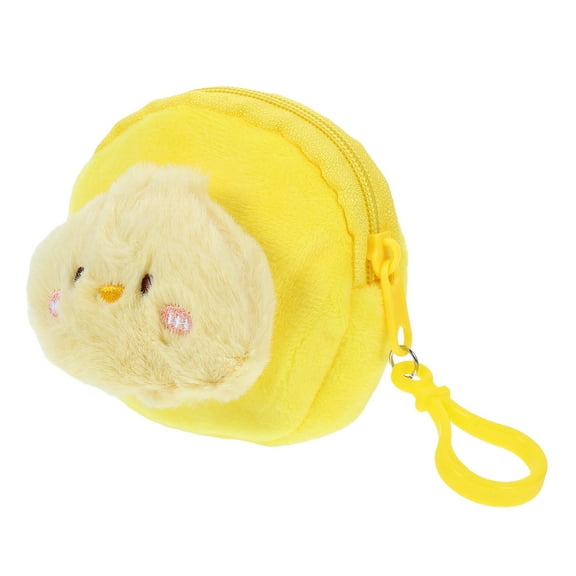 Masteelf Easter Mini Chicken Purse Cute Cartoon Animal Change Wallet Pouch for Kids Portable Earphone Storage Bag for Students