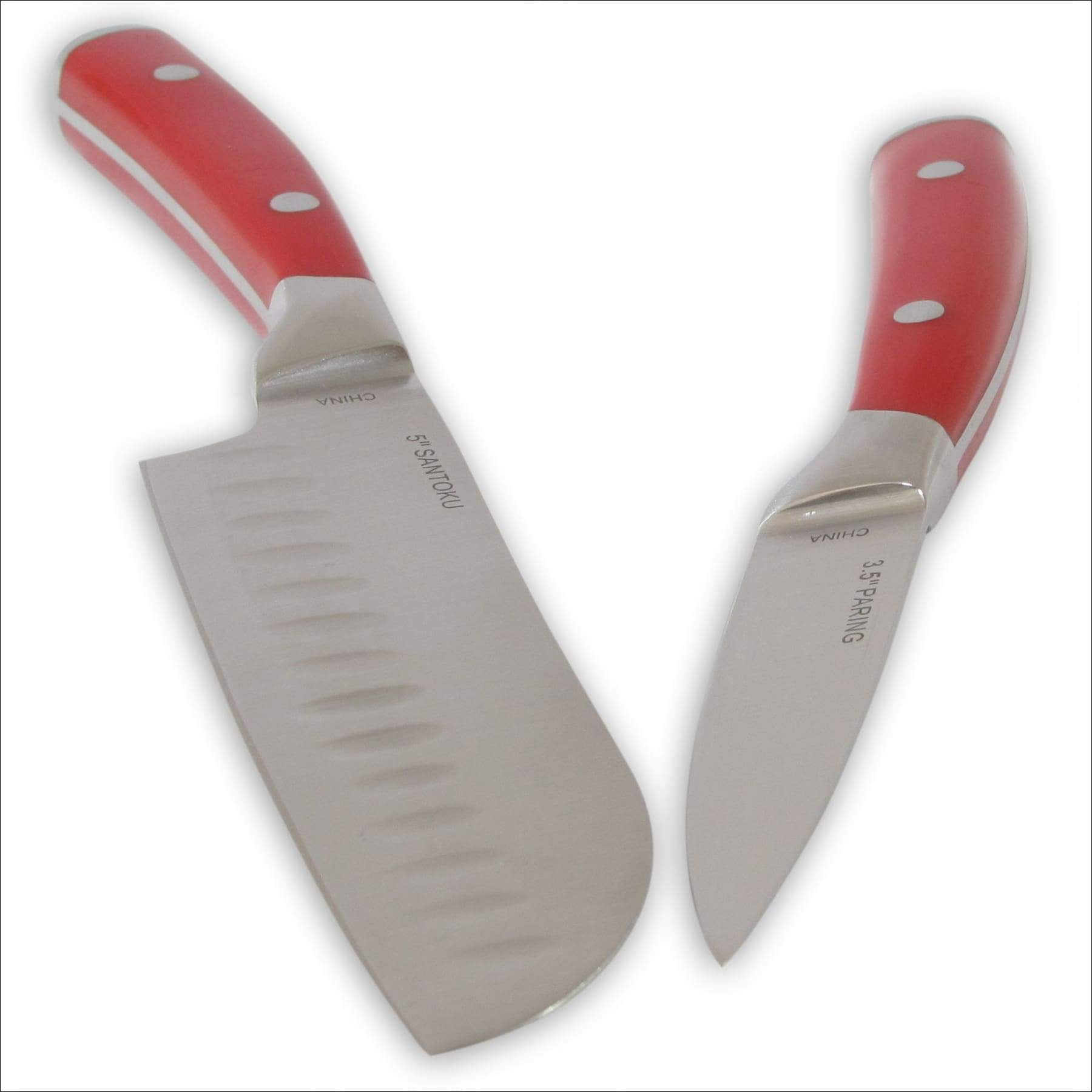 Emeril Lagasse 2 Piece Knife Set 5 Santoku 3.5 Paring Knife Forged S