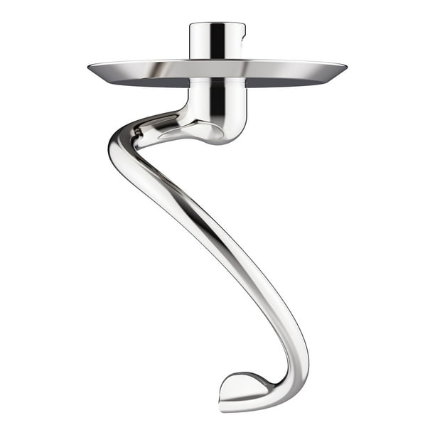 Gancho de masa en espiral de acero inoxidable para KitchenAid de 4,5 a 5 cuartos de galón
