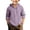 Light Violet, variant on Children's Button Up Long Sleeved Plain Cotton And Linen Hooded Shirt Youth Small Shirt Youth Short