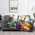 thumbnail image 5 of Lsque Pikmin Print Flannel Throw Blanket, Ultra-soft Blanket for Bed, Couch, Car, Hypoallergenic Anti-pilling blanket-80"x60", 5 of 8