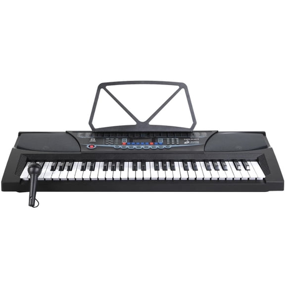 HILLO 54 Key Portable Multi-Function Electronic Keyboard with LCD Screen and Microphone