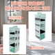 thumbnail image 3 of Organizador Colgante para Closet de 4 Estantes, Estantes de Almacenamiento Colgantes, Estantes Colgantes Plegables para Closet con Cintas Mágicas, Azul, 3 of 5