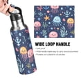 thumbnail image 4 of Yayeee 33oz Double Wall Stainless Steel Water Bottle with Flip Straw, Yellow Jellyfish, 4 of 7
