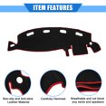 thumbnail image 4 of Unique Bargains Housse de Tableau de Bord de Console de Centre de Voiture Compatible pour Esquiver pour Ram 1998-2001 Polyester de Protection Rouge, 4 of 7