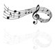 thumbnail image 4 of Self Adhesive Musical Note Patern Stickers 2Set For Indoor Decoration In Home Office Classroom White And Black, 4 of 4