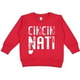 thumbnail image 2 of Inktastic Cincinnati, Ohio Distressed Font Toddler Sweatshirt, 2 of 4