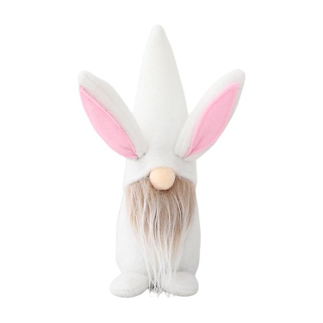 B Conejito de Pascua Gnomo conejo hecho a mano juguetes de peluche para adornos de muñecas niños Pascua diciembre