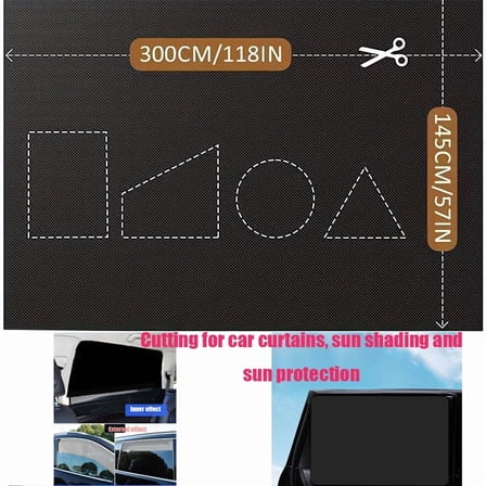 Portable Blackout Curtains, Portable DIY Blinds, No Drill Travel Blackout Blinds Sunblock Window Cover Black Out Curtains, for Baby Nursery, Travel, Dorm Room (118" x 39")