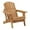 Light Brown, variant on Gzxs Oversized Folding Adirondack Chair, Wooden Outdoor Patio Chair with Pre-Assembled Backrest, for Porch, Deck, Garden, Light Brown
