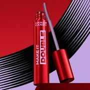 Hard Candy Make It Double Volumizing Mascara, Dual-Ended Eyelash Volumizer & Lengthener, Hyper Black